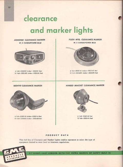 1956 GMC Accesories Brochure Page 6